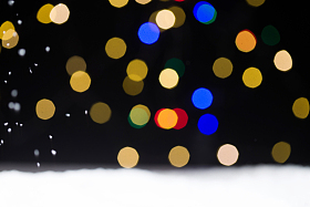 五彩缤纷的光斑