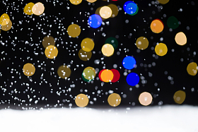 五彩缤纷的光斑图片