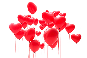 心型气球图片