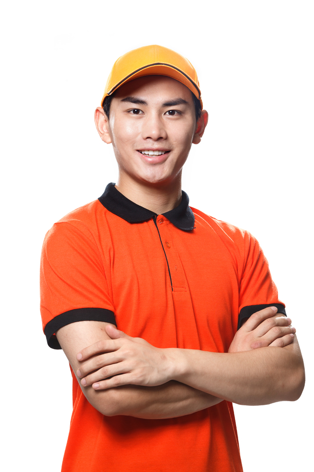 年轻的快递员 年轻的快递员