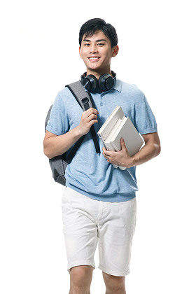 一个年轻的大学男生