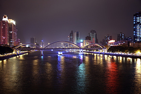 广州海印桥夜景照片
