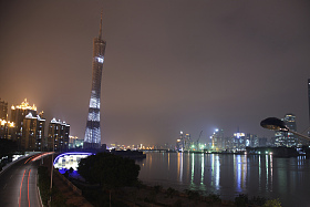 广州电视塔夜景图片