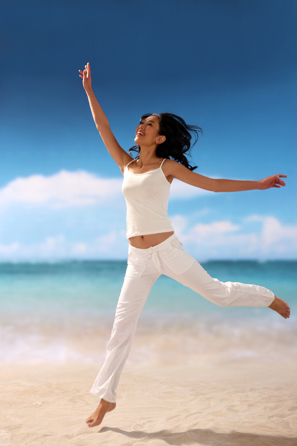 东方女人在海滩 东方女人在海滩