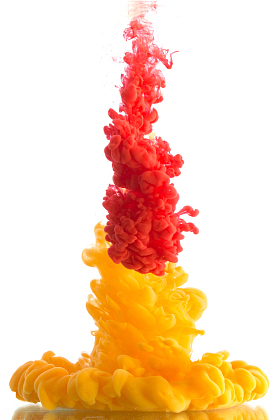 颜料在水中溶解照片