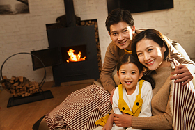 幸福的一家三口图片