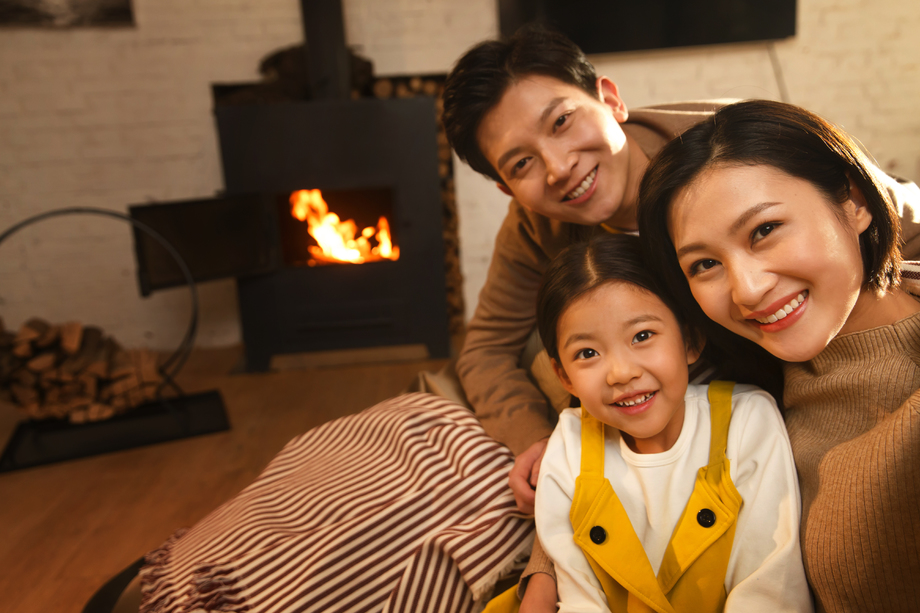 幸福的一家三口