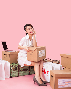 青年女销售照片