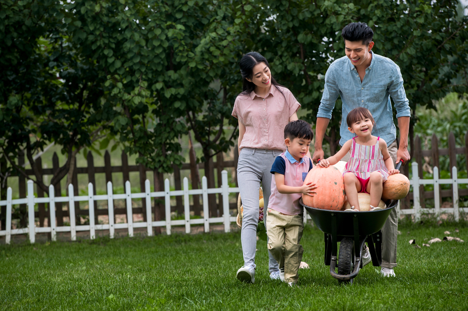 东方四口之家绿色生活 东方四口之家绿色生活