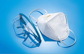 防护口罩和护目镜