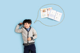 想学习的快乐男孩图片