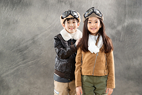 小小飞行员的肖像