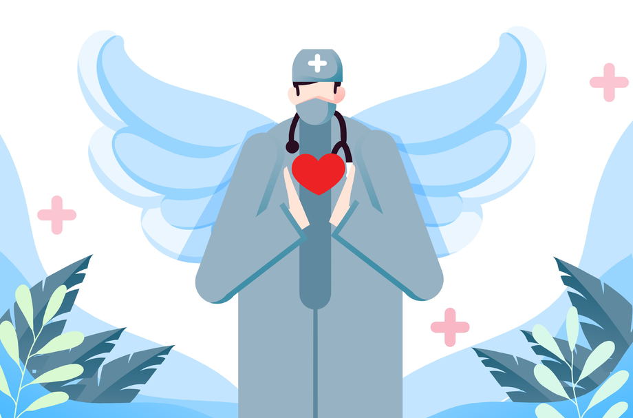 爱心医生插画 爱心医生插画