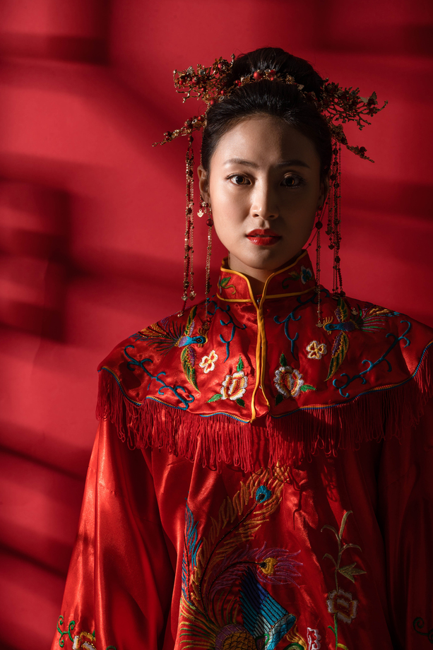 漂亮的中式新娘图片