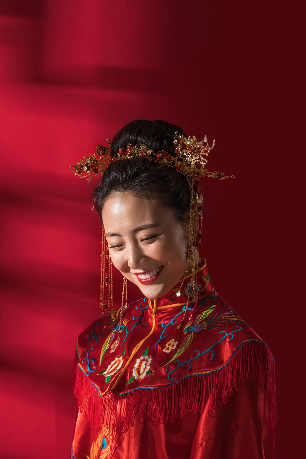漂亮的中式新娘照片