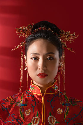 漂亮的中式新娘照片
