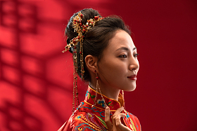 漂亮的中式新娘照片