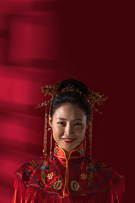 漂亮的中式新娘照片
