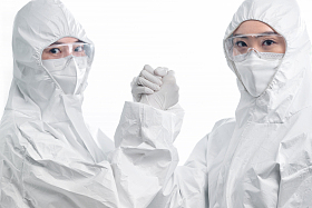 医疗团队做加油鼓励手势图片