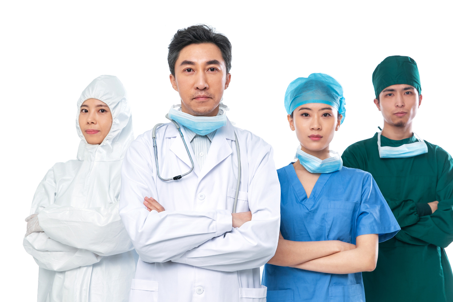 医务工作者团队肖像