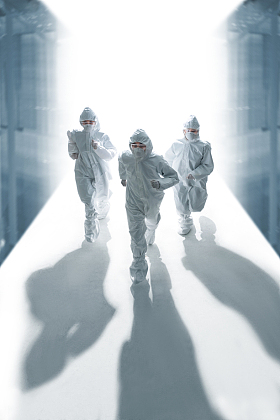 医疗团队奔跑救援图片