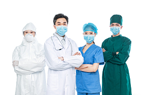 医务工作者团队肖像图片