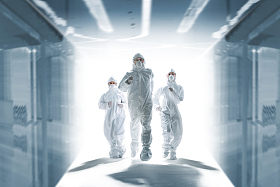 医疗团队奔跑救援