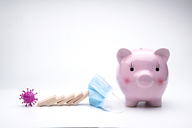 病毒多米诺骨牌口罩猪图片