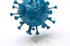 一个病毒特写图片