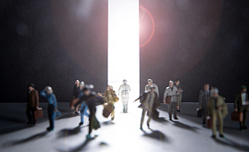 医务工作者和人群逆