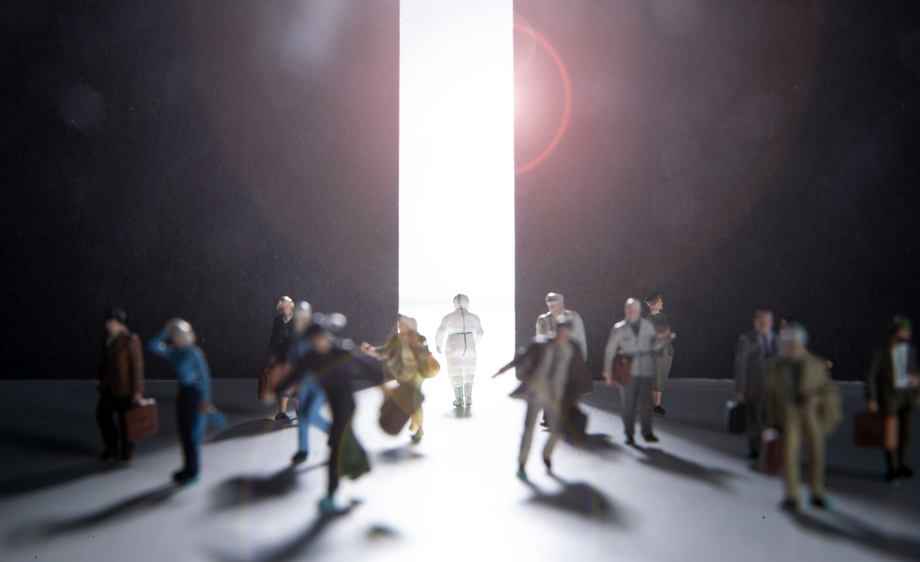 医务工作者和人群逆 医务工作者和人群逆