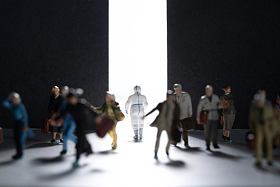 医务工作者和人群逆