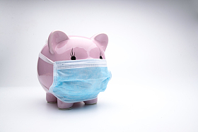 带口罩的小猪图片