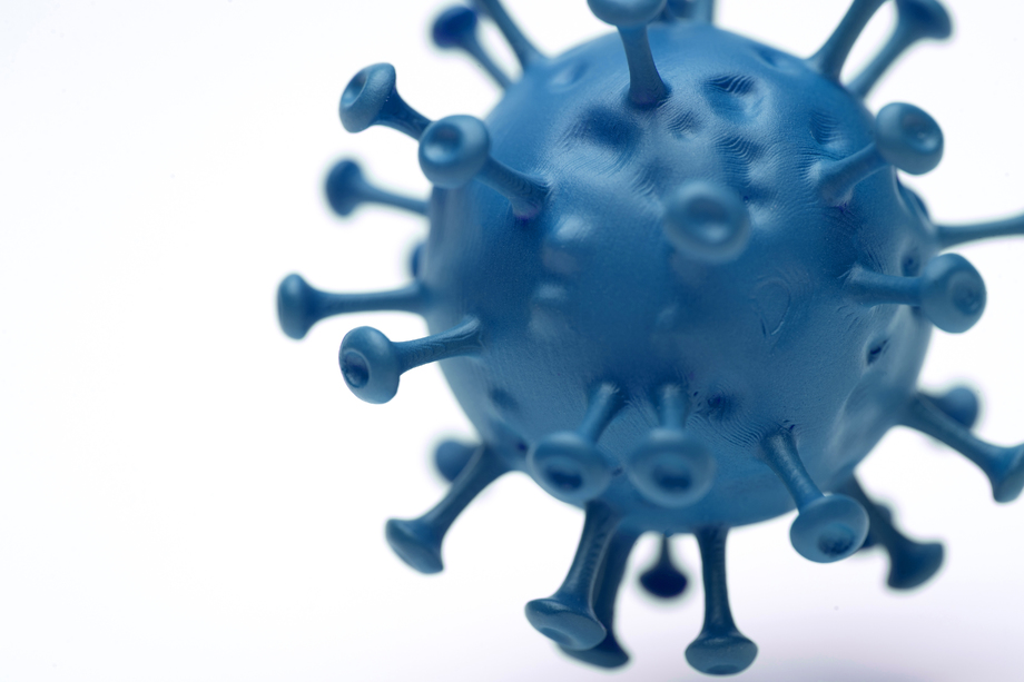 一个病毒局部特写图片 一个病毒局部特写图片