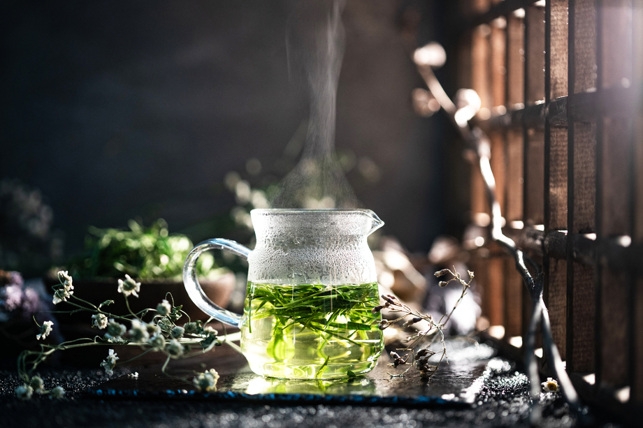 一杯绿茶图片