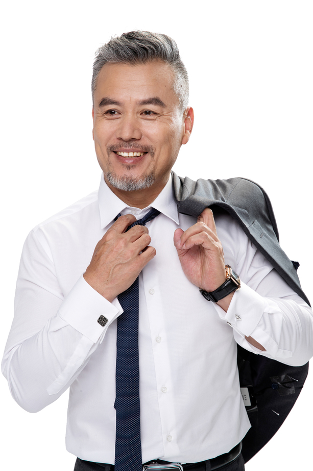 披着西服的商务中老年男士图片
