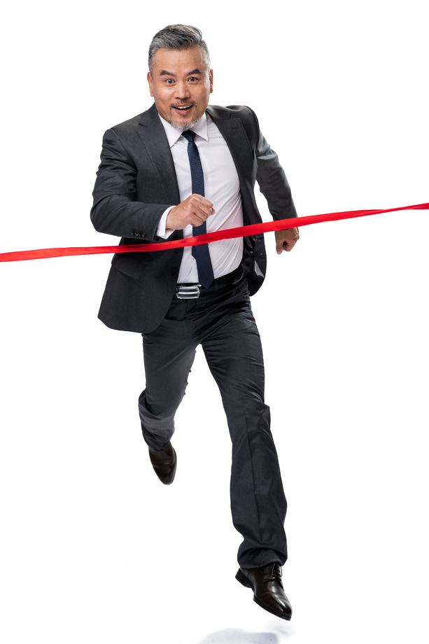 商务中老年男士冲刺 商务中老年男士冲刺