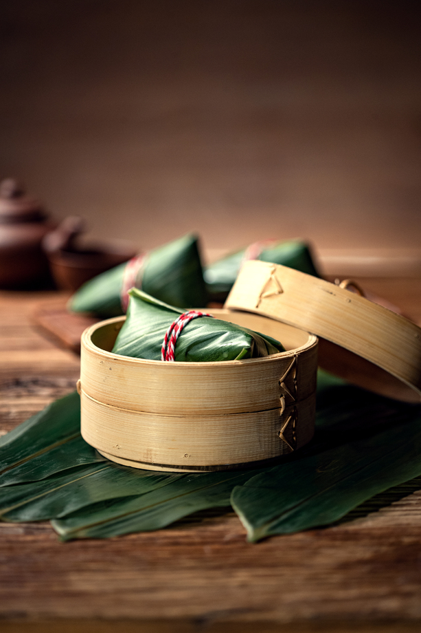 笼屉里的粽子图片