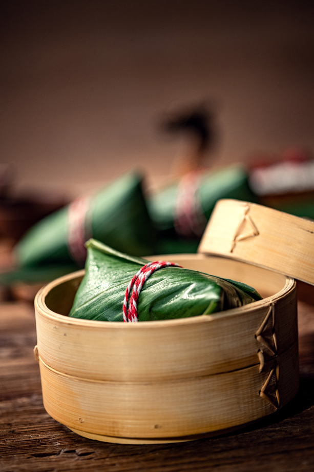 笼屉里的粽子图片
