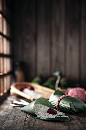 糯米红枣和粽子