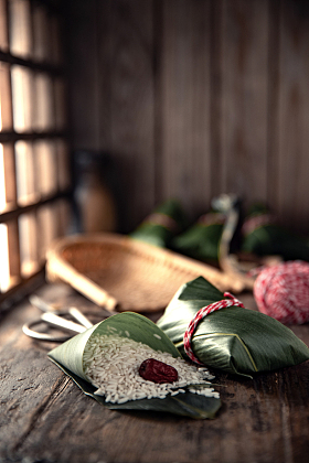 糯米红枣和粽子图片