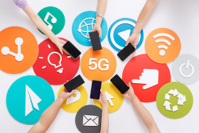 手机和网络符号照片