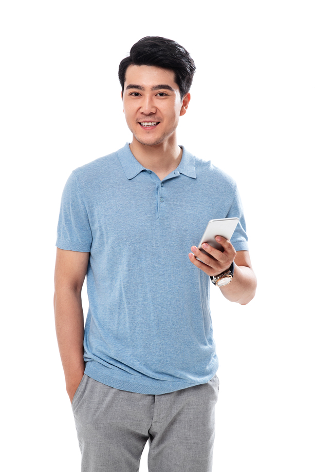 拿手机的商务男士 拿手机的商务男士