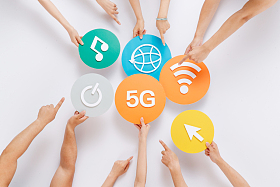 手拿网络符号图片