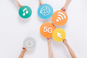 手拿网络符号图片