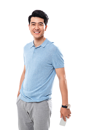 拿手机的商务男士