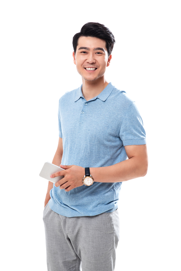 拿手机的商务男士 拿手机的商务男士