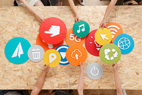 手指网络符号照片