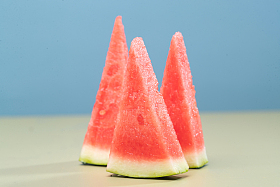 西瓜切块图片