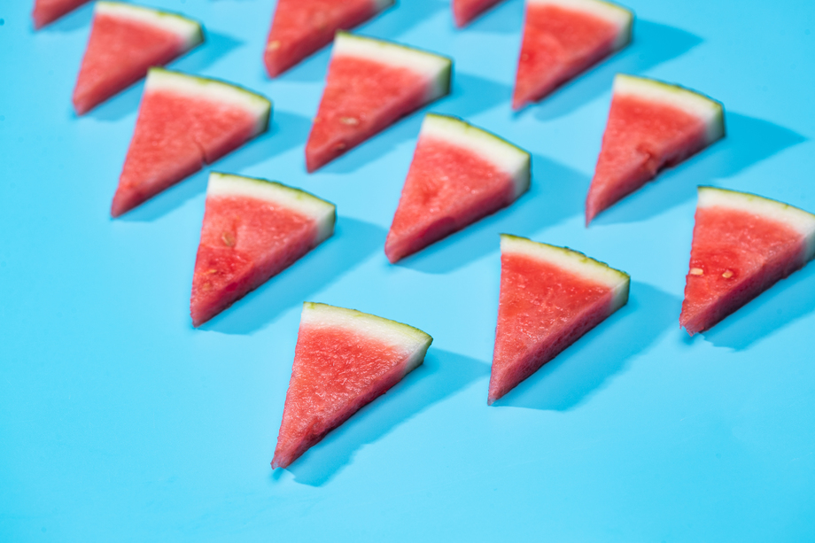 西瓜切块排列图片 西瓜切块排列图片